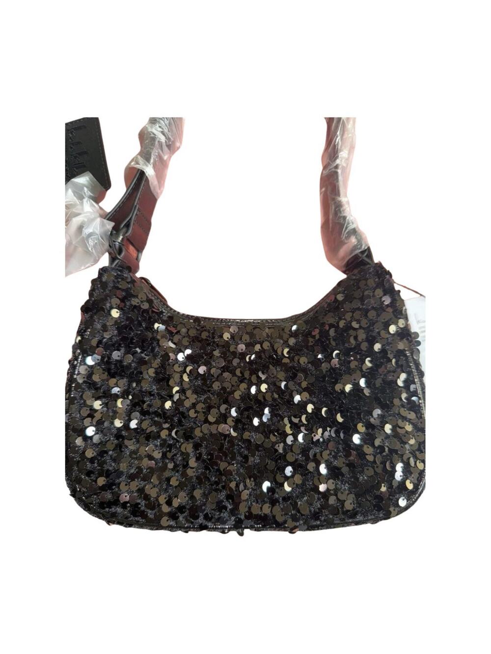 NWT Nicole Miller Black Sparkly Purse